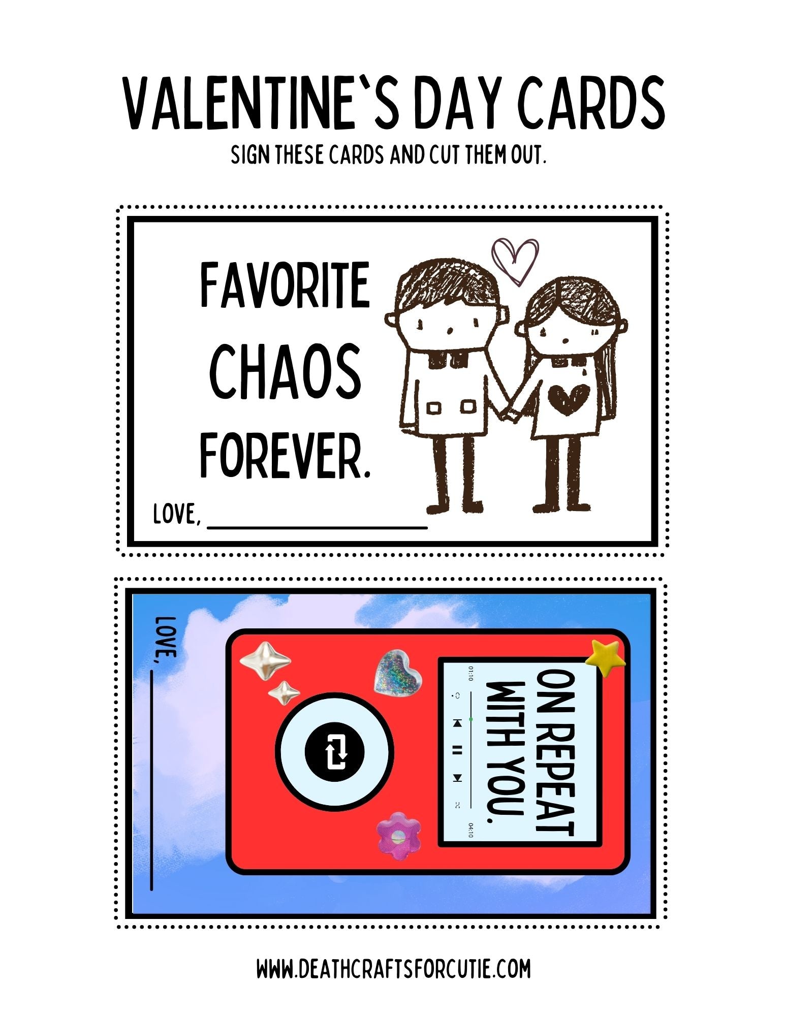 FREE Valentine Mini Cards