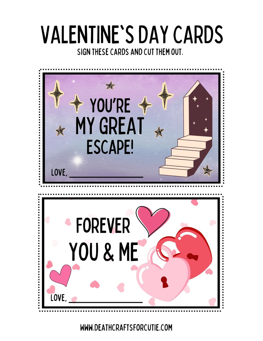 FREE Valentine Mini Cards