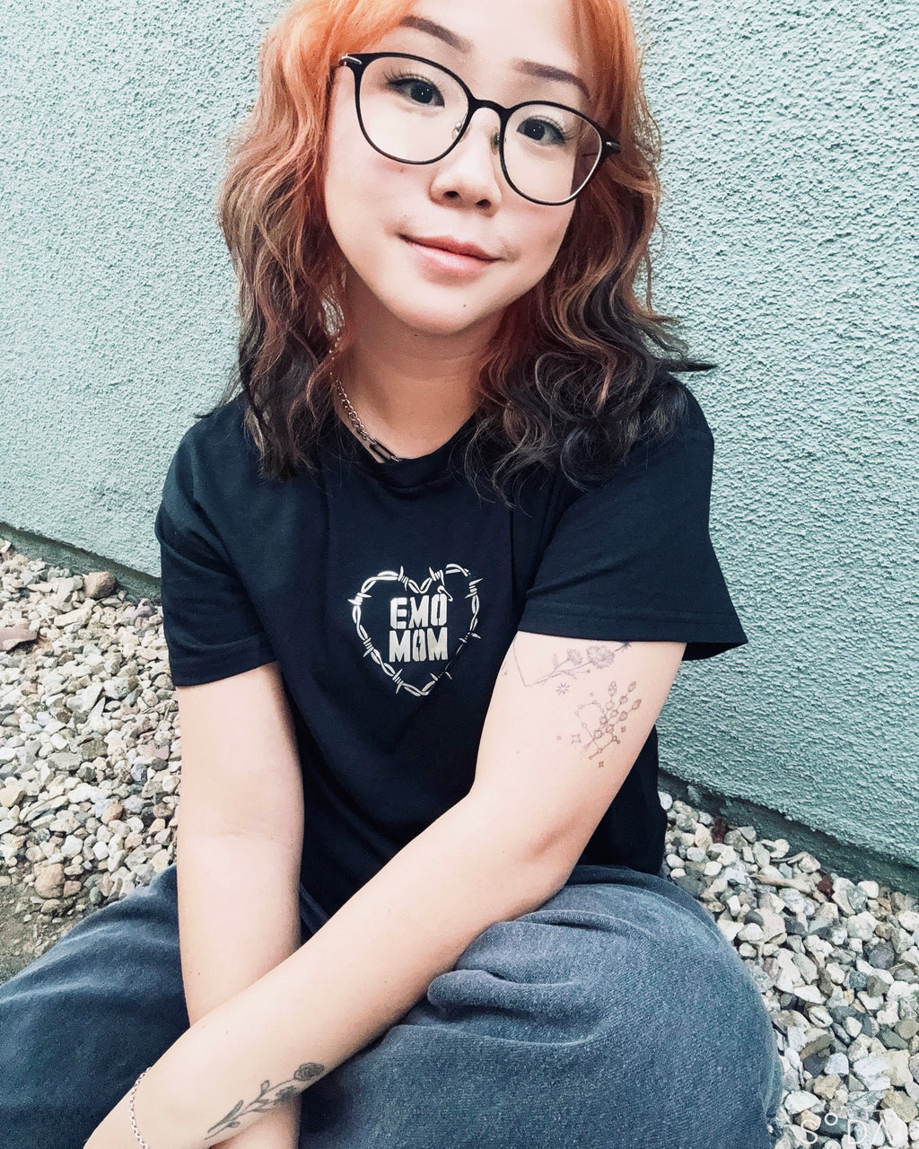EMO MOM CROP TOP