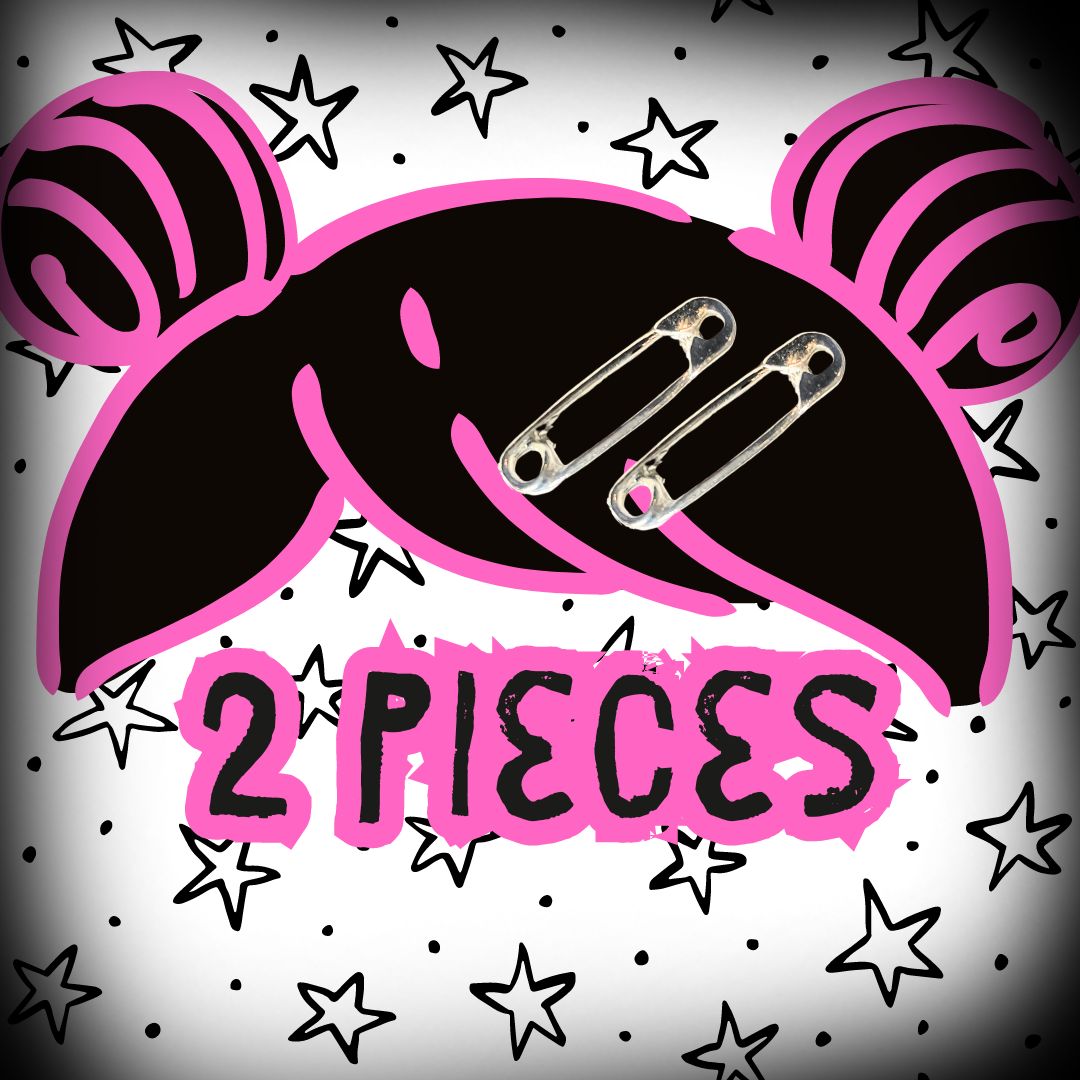 SAFETY PIN HAIR CLIPS