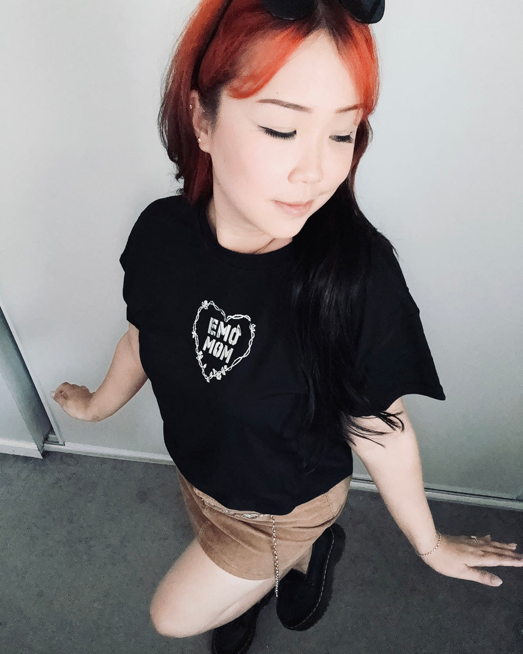 EMO MOM CROP TOP