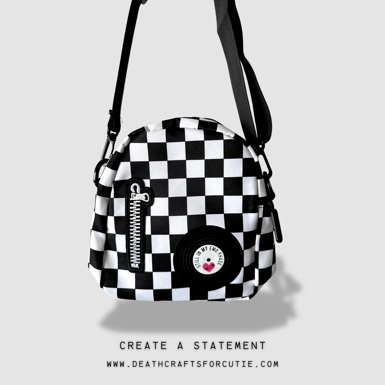 Checkered Crossbody Bag
