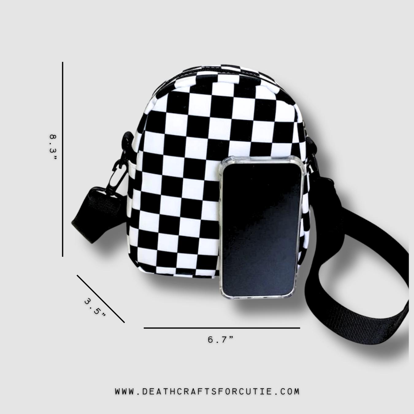 Checkered Crossbody Bag