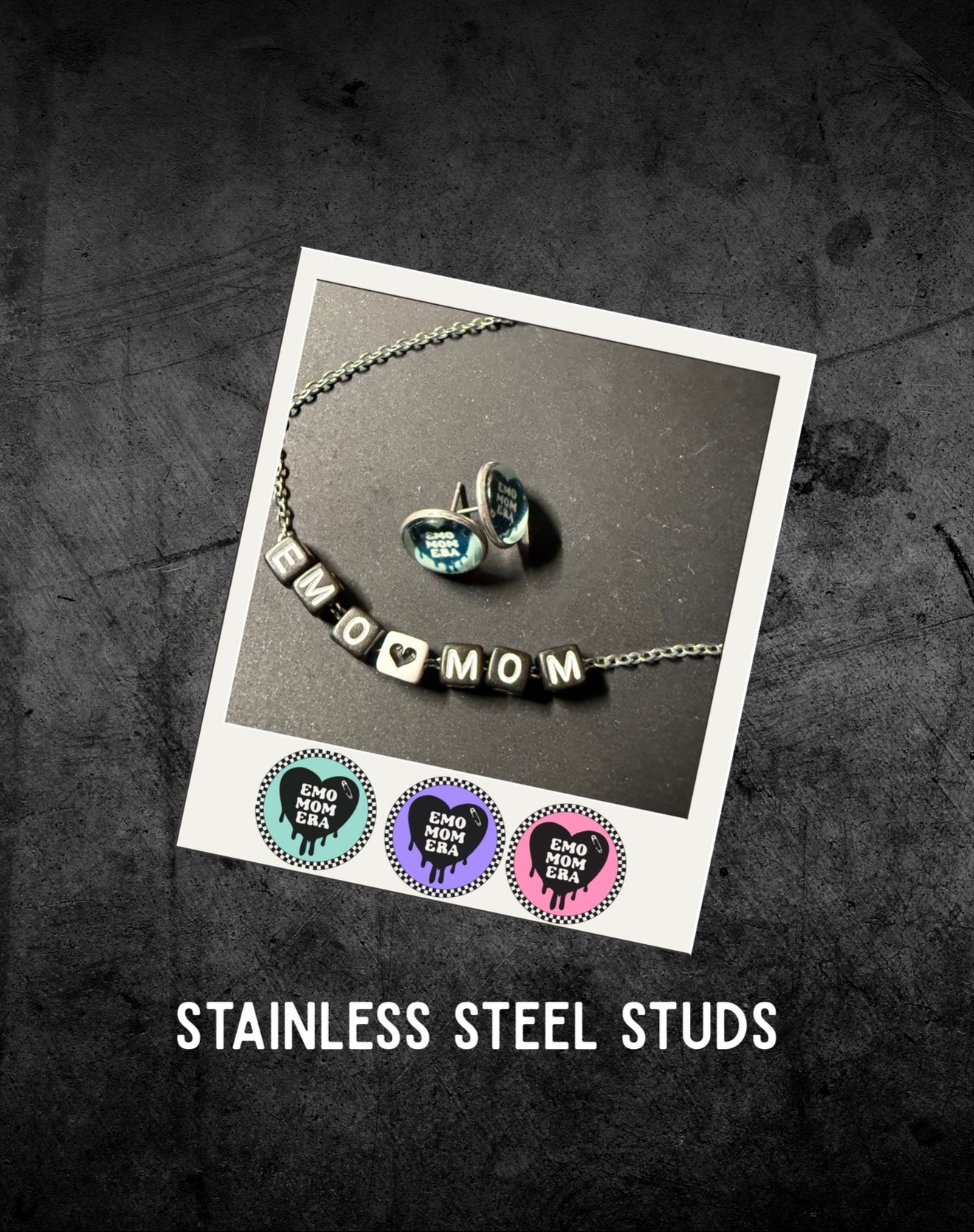 Emo Mom Earring Studs
